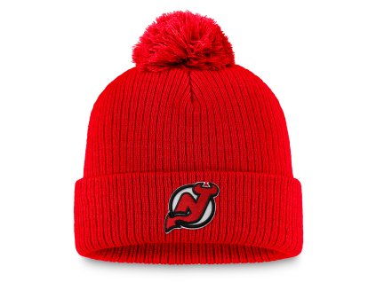 Pánská zimní čepice New Jersey Devils NHL A/CAP Beanie Cuff Pom