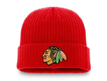 Pánská zimní čepice Chicago Blackhawks NHL A/CAP Beanie W/CUFF