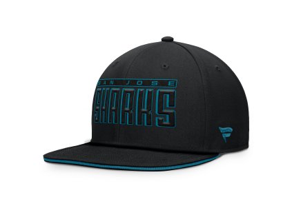 Pánská kšiltovka San Jose Sharks NHL Flat Brim Snapback
