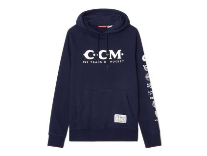 Pánská mikina CCM 125 Anniversary Hoodie True Navy