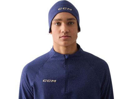 Pánská Zimní čepice CCM THERMAL BEANIE Navy Heathered