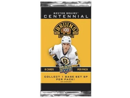 Hokejové Karty 2023-24 Upper Deck Boston Bruins NHL Centennial Hobby Balíček