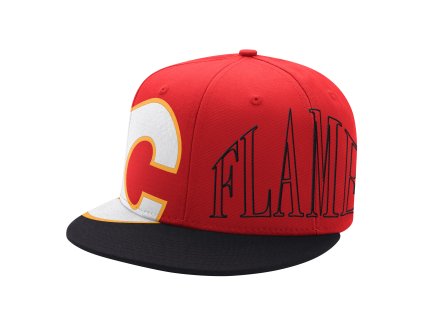 Pánská kšiltovka Calgary Flames NHL Big Fan Flat Brim