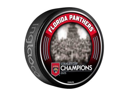 Puk Florida Panthers NHL 2025 Stanley Cup Champions Team Celebration Hockey Puck