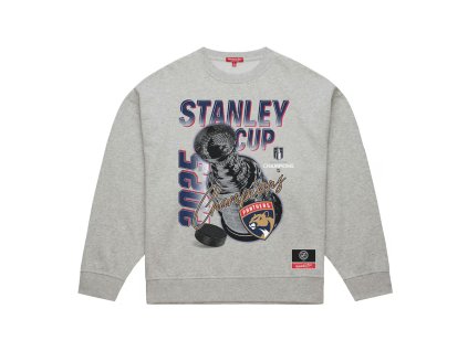 Dámská mikina Florida Panthers NHL 2025 Stanley Cup Champions Pullover Sweatshirt - Heather Gray