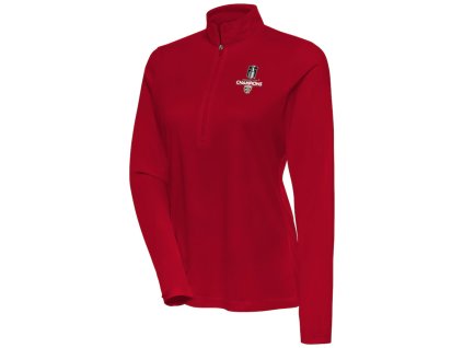 Dámská mikina Florida Panthers NHL 2025 Stanley Cup Champions Flex Quarter-Zip Pullover - Red