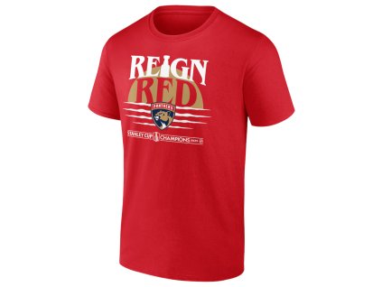 Pánské tričko Florida Panthers NHL 2025 Stanley Cup Champions Hometown DNA T-Shirt - Red