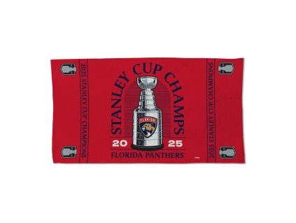 Osuška Florida Panthers NHL 2025 Stanley Cup Champions Locker Room 22" x 42" Double-Sided Celebration Towel