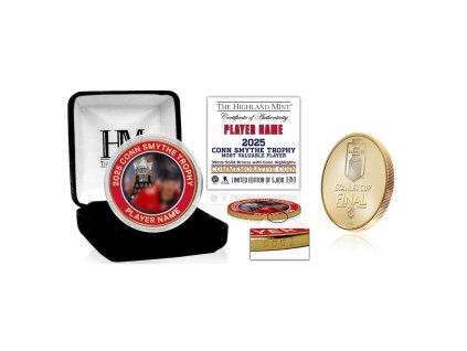 Pamětní mince Florida Panthers NHL 2025 Stanley Cup Champions Conn Smythe Winner Bronze Coin