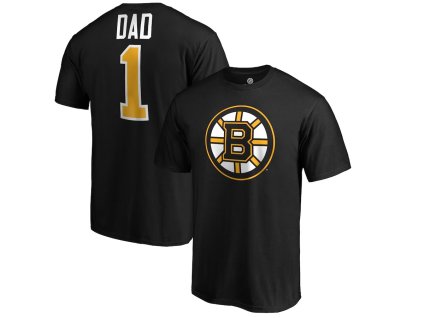 Pánské tričko Boston Bruins NHL #1 Dad Logo T-Shirt - Black