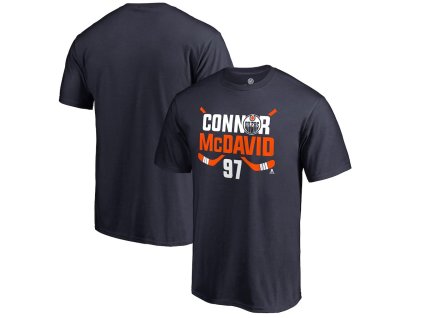 Pánské tričko Connor McDavid #97 Edmonton Oilers NHL Hometown Collection CM97 T-Shirt - Navy