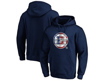 Pánská mikina Boston Bruins NHL Banner Wave Logo Pullover Hoodie - Navy