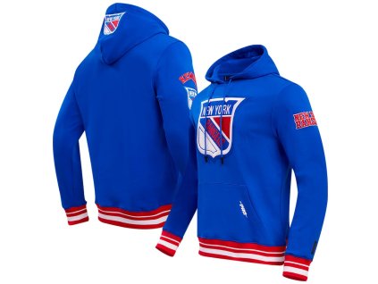 Pánska mikina New York Rangers Pro Standard Retro Classic Fleece Pullover Hoodie - Blue