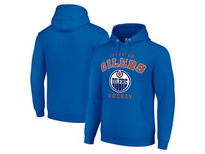 Pánská mikina Edmonton Oilers NHL Starter Logo Pullover Hoodie - Royal