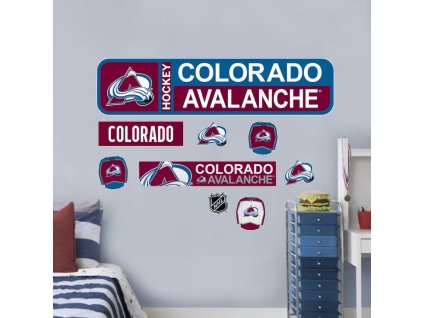 Samolepky na Stěnu Colorado Avalanche NHL Repositionable Street Signs Wall Decal Set