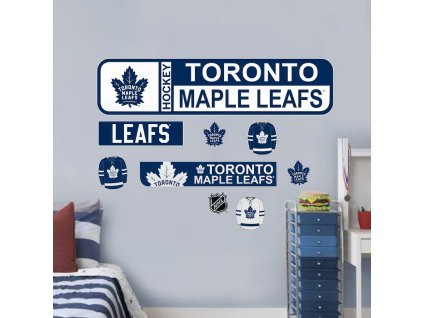 Samolepky na Stěnu Toronto Maple Leafs NHL Repositionable Street Signs Wall Decal Set