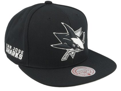Pánská kšiltovka San Jose Sharks NHL Evergreen Black White Snapback