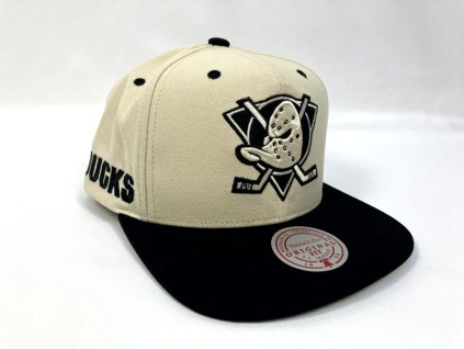 Pánska Šiltovka Anaheim Ducks Evergreen Cream Black Snapback Vntg