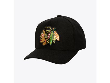 Pánská kšiltovka Chicago Blackhawks NHL Kicking Wool Pro Strapback