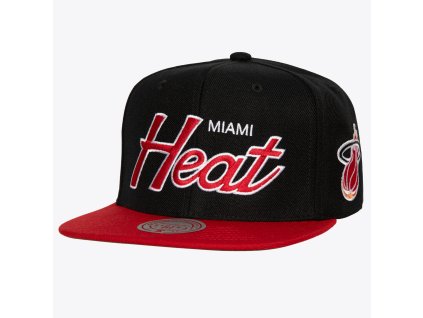 Pánská kšiltovka Miami Heat NBA Team Script 2.0 Snapback Hwc
