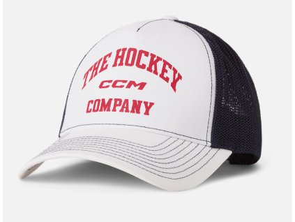 Pánská kšiltovka CCM Athleisure Trucker Cap Blanc De Blanc