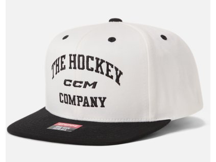 Pánská kšiltovka CCM Athleisure Flat Brim Cap Blanc De Blanc