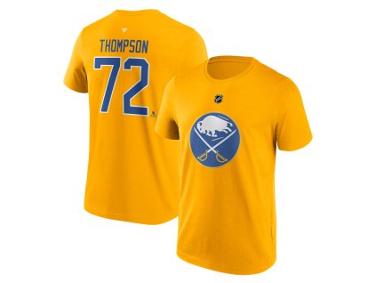 Pánské tričko Tage Thompson #72 Buffalo Sabres NHL Stack Logo Name & Number