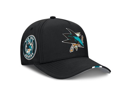 Pánská kšiltovka San Jose Sharks NHL 2025 Draft Authentic Pro Structured Adjustable Meshback