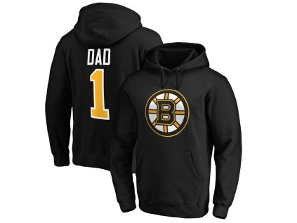Pánská mikina Boston Bruins NHL #1 Dad Pullover Hoodie - Black