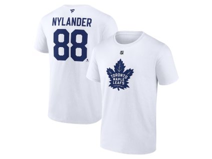 Pánske tričko William Nylander #88 Toronto Maple Leafs Authentic Stack Name & Number T-Shirt - White