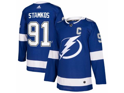 Pánsky Dres Tampa Bay Lightning #91 Steven Stamkos adizero Home Authentic Player Pre Stanley Cup Final 2022 Jersey Patch