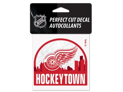 Samolepka Detroit Red Wings NHL Perfect Cut Decal SLOGAN