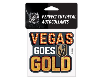 Samolepka Vegas Golden Knights NHL Perfect Cut Decal SLOGAN