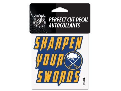 Samolepka Buffalo Sabres NHL Perfect Cut Decal SLOGAN