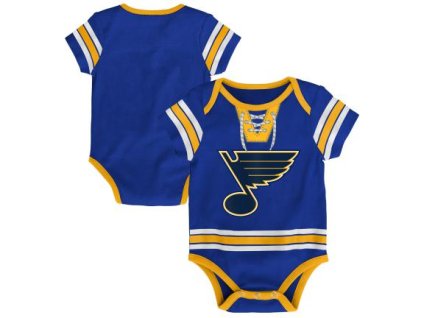 Dětské body St. Louis Blues NHL Hockey Pro Creeper Plain Back