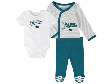 Dětské Body 3v1 San Jose Sharks NHL 3 Piece Set