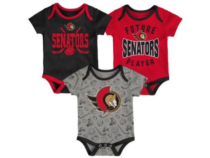 Dětské Body 3v1 Ottawa Senators NHL Full Strength Ss Creeper Set