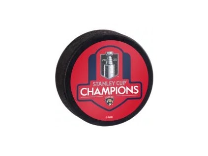 Puk Florida Panthers NHL 2025 Stanley Cup Champions Hockey Puck Line
