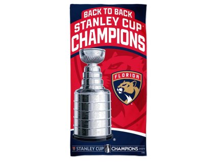 Osuška Florida Panthers NHL 2025 Stanley Cup Champions Locker Room 30" x 60" Back to Back Celebration Towel