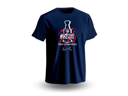 Pánské tričko Tomáš Nosek #92 Stanley Cup Champion 2025 Florida Panthers NHL Navy