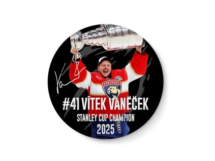 Magnetka Vítek Vanček #41 Stanley Cup Champion 2025 Florida Panthers