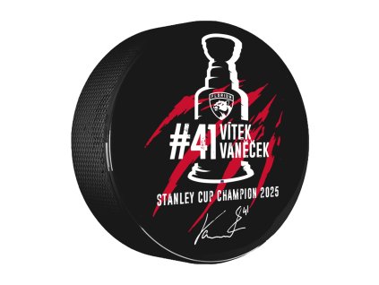 Puk Vítek Vaněček #41 Stanley Cup Champion 2025 Florida Panthers