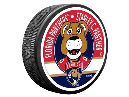 Puk Florida Panthers NHL Stanley C Mascot Textured Puck