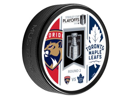Puk Florida Panthers NHL 2025 Stanley Cup Champions Toronto Maple Leafs NHL & Florida Panthers NHL | 2025 Match Up Puck | Round 2
