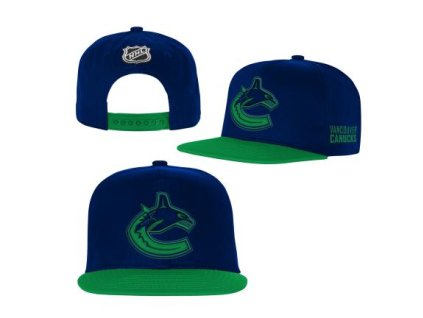 Dětská kšiltovka Vancouver Canucks NHL Essentials Flatbrim Snapback