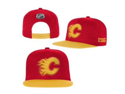 Dětská kšiltovka Calgary Flames NHL Essentials Flatbrim Snapback