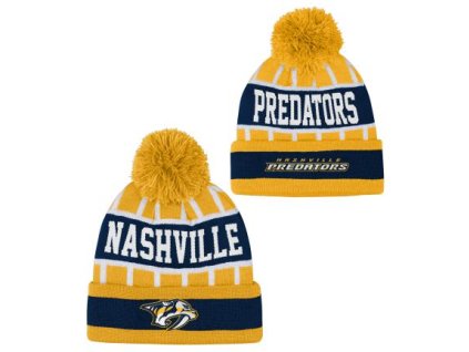 Dětská zimní čepice Nashville Predators NHL Go Fast Cuffed Knit W Pom