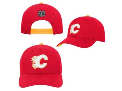 Dětská kšiltovka Calgary Flames NHL Precurved Snap