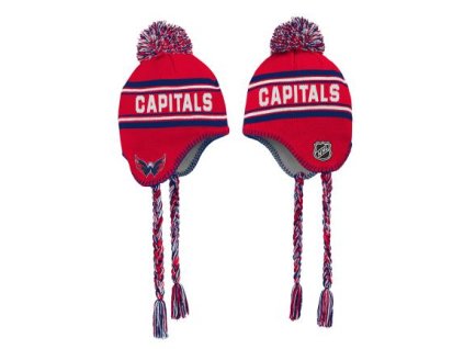 Dětská zimní čepice Washington Capitals NHL Jacquard Tassel Knit With Pom