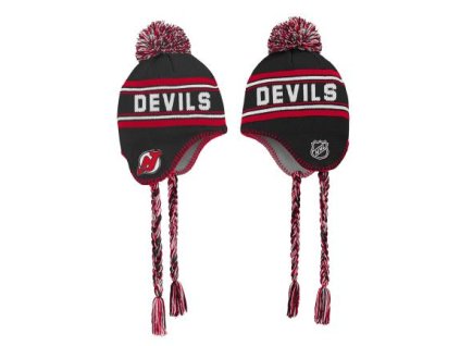 Dětská zimní čepice New Jersey Devils NHL Jacquard Tassel Knit With Pom